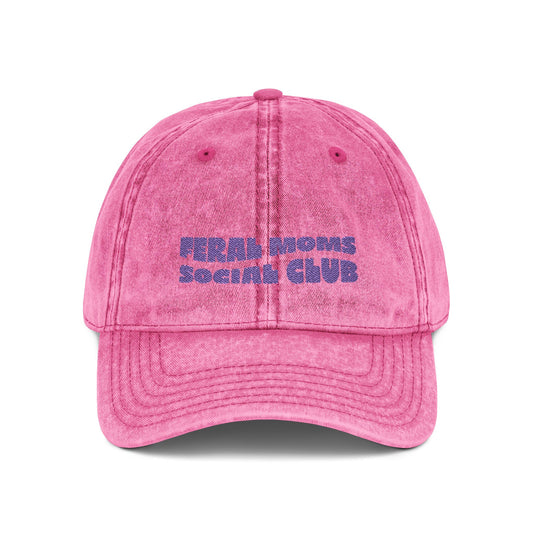 Feral Moms Vintage Pink Cap